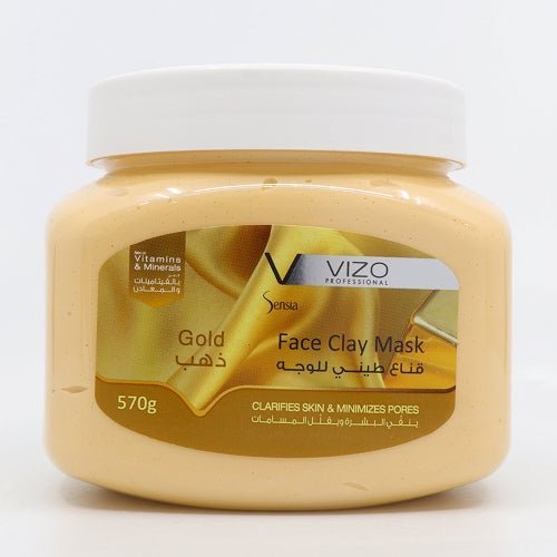 Vizo Facial Clay Mask Gold 570 Gram - IZZAT DAOUK SA